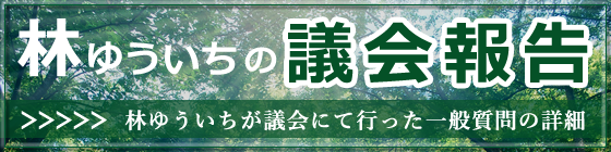 林ゆういちが議会にて行った一般質問